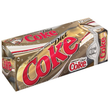 Coke Diet Caffeine Free Soda 12 oz Can Pack of 24