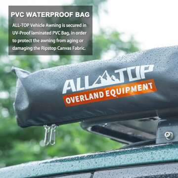 ALL-TOP 6.6'x8.2' Roof Rack Awning for Camping