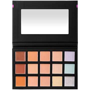 SHANY Cream Concealer Foundation Color Corrector Makeup Palette with Mirror - 12 Color Cosmetics Pal...