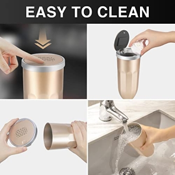 SZEOF Car Trash Can with Aromatherapy and Lid