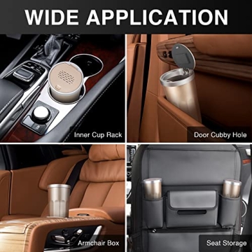 SZEOF Car Trash Can with Aromatherapy and Lid