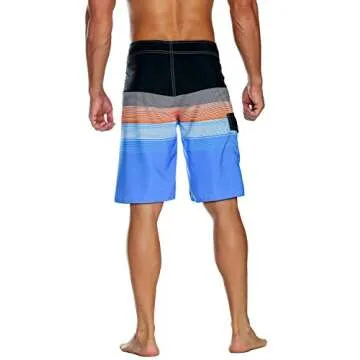 Nonwe Men's Sportwear Quick Dry Swim Trunks with Lining Orange 34