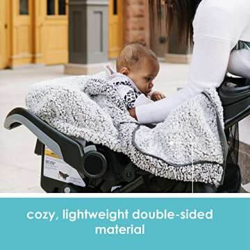 JJ Cole Winter Baby Car Seat Cover for All Seasons