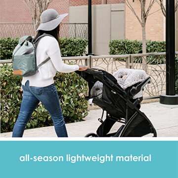 JJ Cole Winter Baby Car Seat Cover for All Seasons