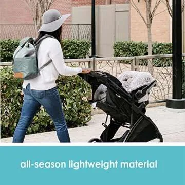 JJ Cole Winter Baby Car Seat Cover for All Seasons