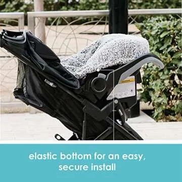 JJ Cole Winter Baby Car Seat Cover for All Seasons
