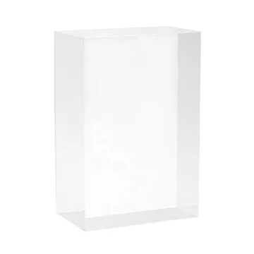 Elitnus Clear Solid Acrylic Block for Stylish Displays