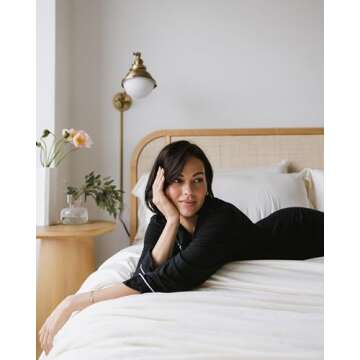 Cozy Earth Luxury Bed Sheet Set - 100% Viscose from Bamboo Fabric, Ultra-Soft & Breathable, Fits Regular & Deep Pocket Mattresses up to 20" - 4 Pieces King Sheet Set Oat