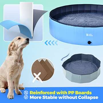 BELLOCHIDDO Foldable Dog Pool - Perfect Summer Fun