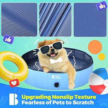 BELLOCHIDDO Foldable Dog Pool - Perfect Summer Fun