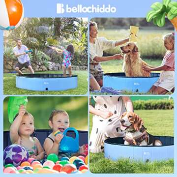 BELLOCHIDDO Foldable Dog Pool - Perfect Summer Fun