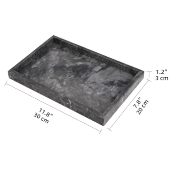 HESHIBI Marble Tray - Elegant Stone Decor & Organizer