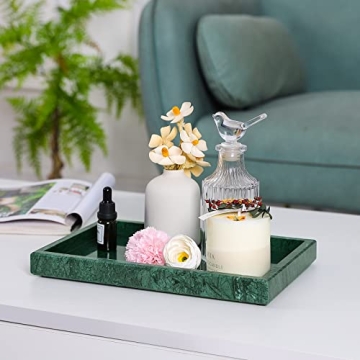 HESHIBI Marble Tray - Elegant Stone Decor & Organizer