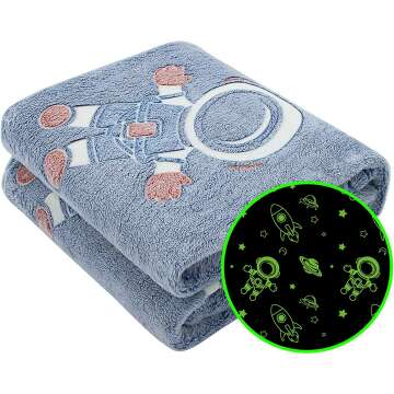 Cozy Glow in the Dark Blanket for Kids
