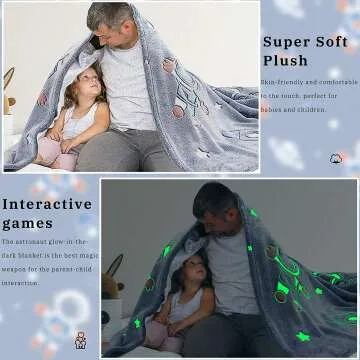 Cozy Glow in the Dark Blanket for Kids