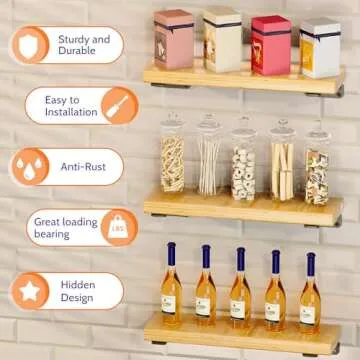 Explore SKYSEN's Heavy Duty Floating Shelf Brackets