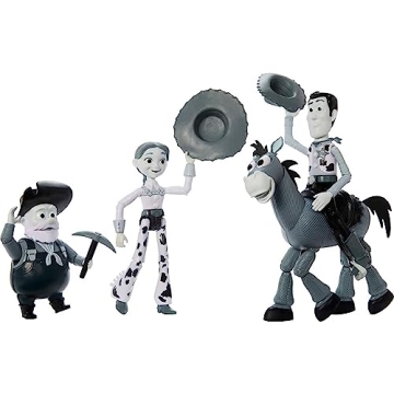 Mattel Disney Pixar Toy Story Black & White Action Figures Set