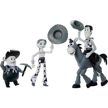 Mattel Disney Pixar Toy Story Black & White Action Figures Set
