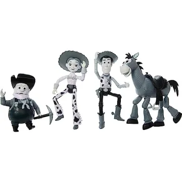 Mattel Disney Pixar Toy Story Black & White Action Figures Set