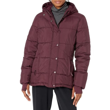 Amazon Essentials Women's Heavyweight Hooded Puffer Coat - Stylish, Warm & Functional
