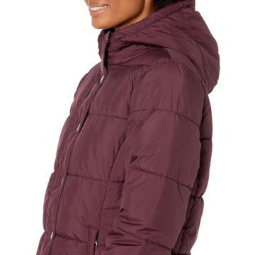 Amazon Essentials Women's Quilted Hooded Puffer Coat