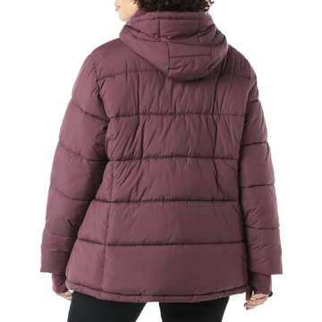 Amazon Essentials Women's Quilted Hooded Puffer Coat
