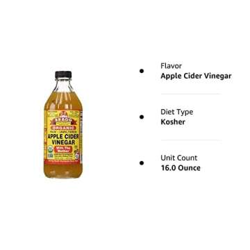 BRAGG Organic Raw Apple Cider Vinegar, 16 Ounce