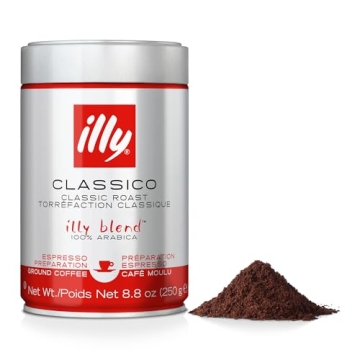 Illy Classico Espresso Ground Coffee - 100% Arabica