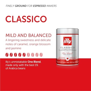 Illy Classico Espresso Ground Coffee - 100% Arabica