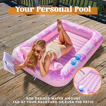 Sloosh Inflatable Tanning Lounger for Ultimate Relaxation