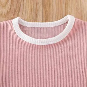 Newborn Infant Baby Girl Boy Clothes Short Sleeve T-Shirt Tops and Shorts Pants Solid Color Summer Outfit (A-Pink, 0-6 Months)