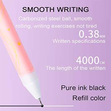 VANVENE 12pcs/lot Small Fresh Japanese Doll colored gel pens for writing cartoon 0.38mm black ink roll pen office school supplies