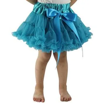 Wennikids Little Girl's Dance Chiffon Pettiskirts Tutu Assorted Size and Color Small Teal