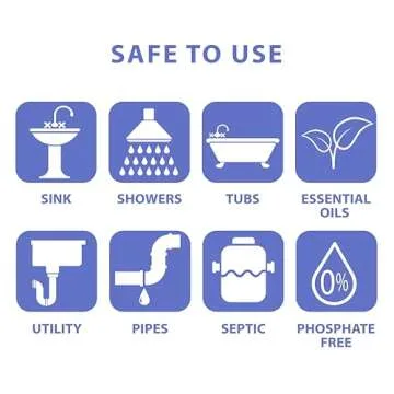 SANI 360° Sani Sticks Drain Cleaner and Deodorizer, Enzyme Pipe Cleaners, Eliminate Odors, Prevent Clogged Drains, Safe for Sinks, Bathtub Drains, Septic Tanks, 24 Count, Lemon Scent