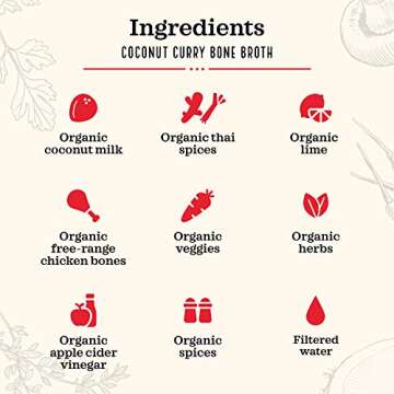 Kettle & Fire Coconut Curry Chicken Bone Broth 16.9 OZ