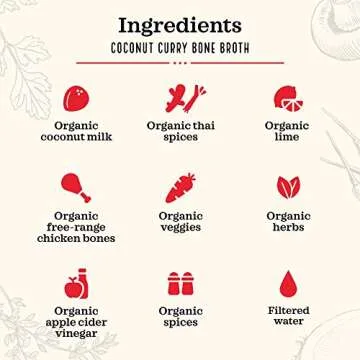 Kettle & Fire Coconut Curry Chicken Bone Broth 16.9 OZ