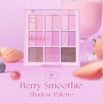 dasique Shadow Palette #18 Berry Smoothie 7g I 9 Blendable Shades in Smooth Matte and Shimmer Finish...
