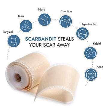 Scarbandit Silicone Scar Sheets for Effective Scar Healing