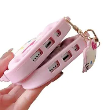 Cartoon Silicone Case for iPhone XR Case,Cute Funny Kawaii Kitty Cat Animal Character Phone Case 3D Cover Phone Case for Kids Girls and Womens