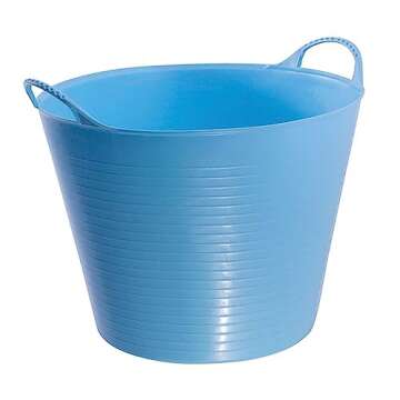 Versatile and Flexible Tubtrugs Sky Blue Capacity 26L Storage Container with Comfort Grip Handles