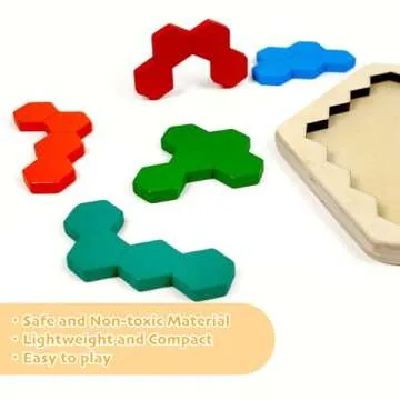 YUQILIN Wooden Tangram Puzzles - Fun Educational Gifts for Kids