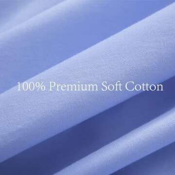 YOKKITA 2 Pack Blue Ruffle Euro Shams Pillow Covers 26x26 inches, 100% Cotton French Country Rustic Large Square European Vintage Shabby and Chic Decorative Pillowcases for Bed/Sofa (Blue, 26x26)