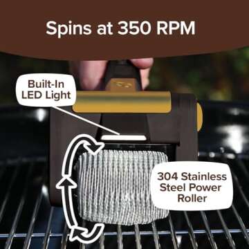 Horsepower Giddy Up Grill Brush - Cordless and Rechargeable