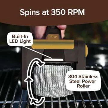 Horsepower Giddy Up Grill Brush - Cordless and Rechargeable
