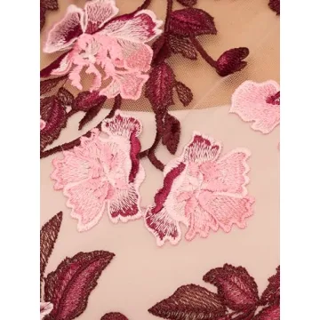 Elegant Adrianna Papell Cascading Floral Column Gown