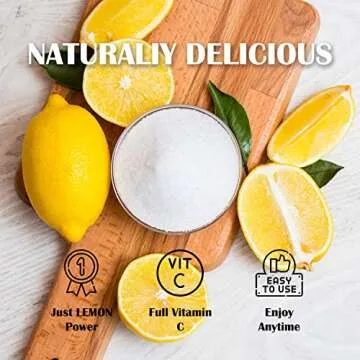 Grelim Lemon Powder 11.30 Oz, 100% Lemon Juice Freeze Dried Powder, Filler Free, Gluten-Free, Rich in Natural Vitamin C Fresh Squeezed Lemon Flavor Great for Beverages, Smoothies 320g