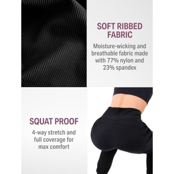 SATINA High Waisted Full Length Tummy Control Leggings