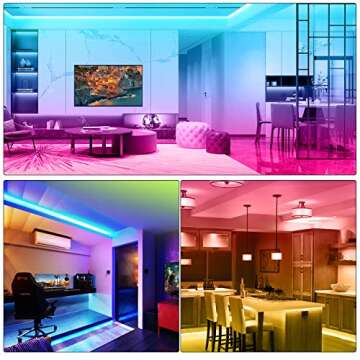 HRDJ LED Strip Lights 66ft for Music & Party Ambiance