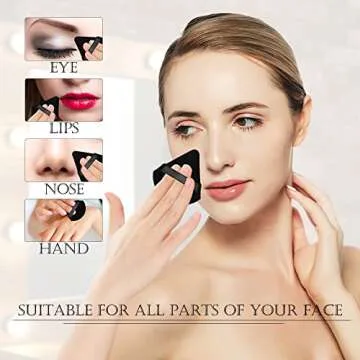 Triangle Powder Puff Set by Bvcewilty for Flawless Makeup