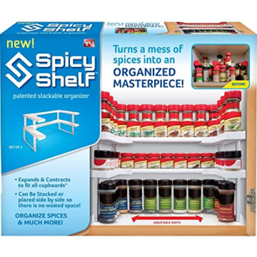 Spicy Shelf Organize Up to 64 Spices with Ease
